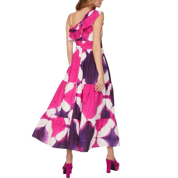 Busayo Tie Dye One Shoulder Dress Size 14 MSRP $655 - Picture 3 of 13